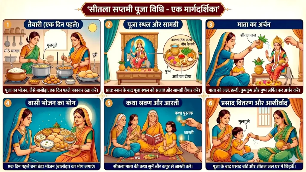 शीतला सप्तमी की पूजा विधि