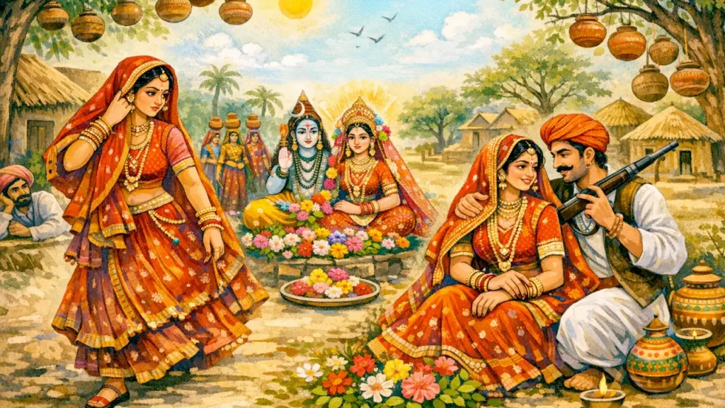 सुन गौरल - Gangaur geet Lyrics