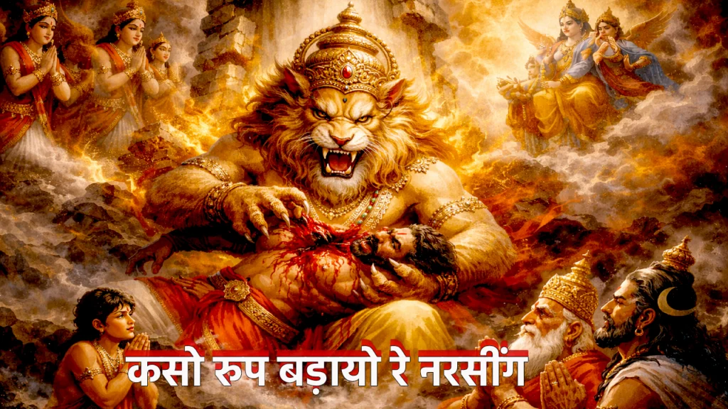 कसो रुप बड़ायो रे नरसींग - Nimadi bhajan lyrics