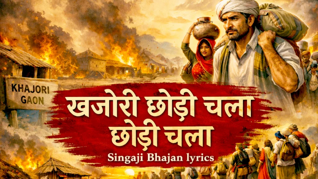 खजोरी छोड़ी चला छोड़ी चला Singaji Bhajan lyrics