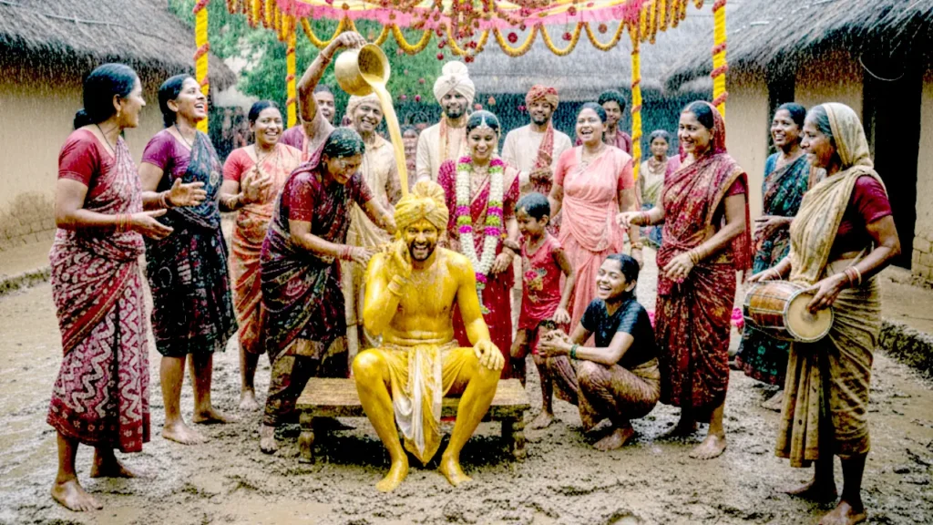 निमाड़ी विवाह गीत आंगणा मं किच्चड़ सखिबाई - Nimadi Lyrics