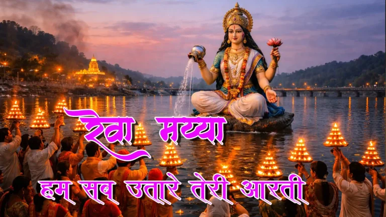रेवा मैया भक्त उतारे तेरी आरती