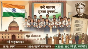 राष्ट्रगीत ‘वंदे मातरम’ केंद्र सरकार की नई गाइडलाइन 2026
