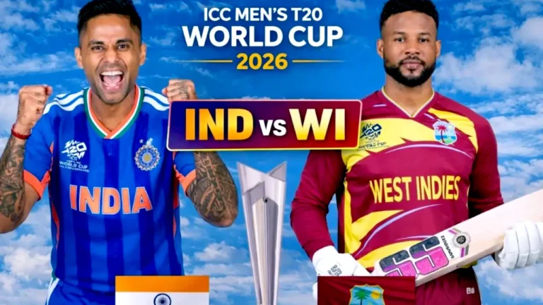 🏏 भारत बनाम वेस्टइंडीज — ICC टी20 वर्ल्ड कप 2026 का निर्णायक मैच