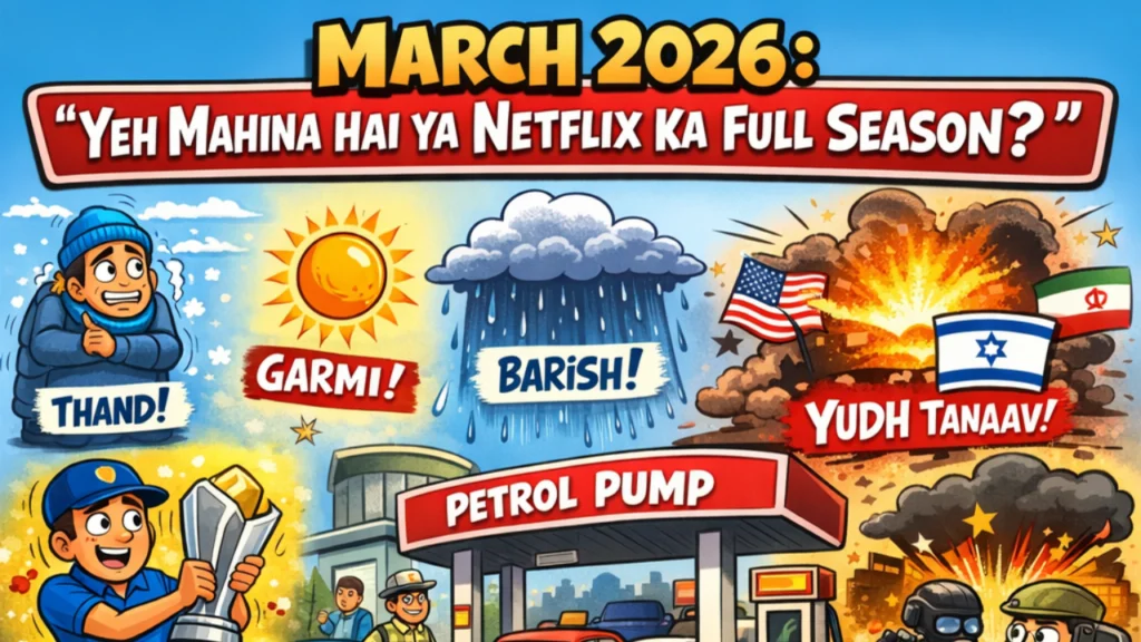  March 2026 : “Ye mahina hai ya Netflix ka full season?”