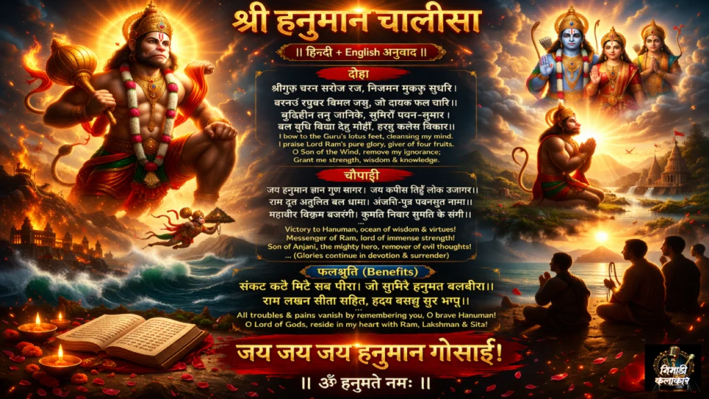HANUMAN CHALISA HINDI ENGLISH TRANSLATION